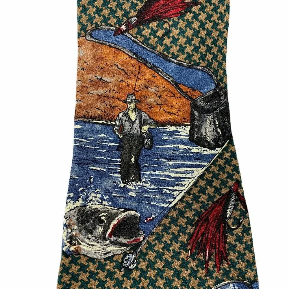 Aldrich Custom Apparel Fly Fishing Silk‎ Mens Tie